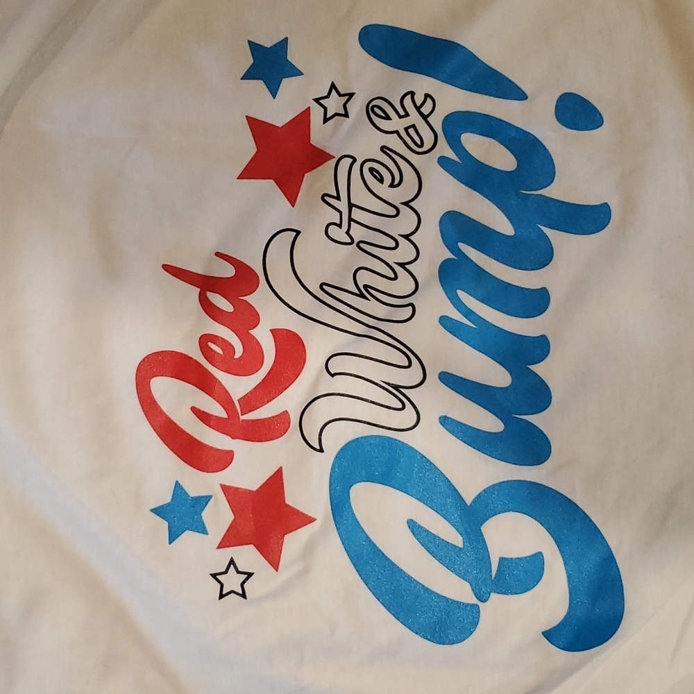 2x HOST PICK Red, White & Bump Maternity Shirt Size Small - Picture 3 of 4